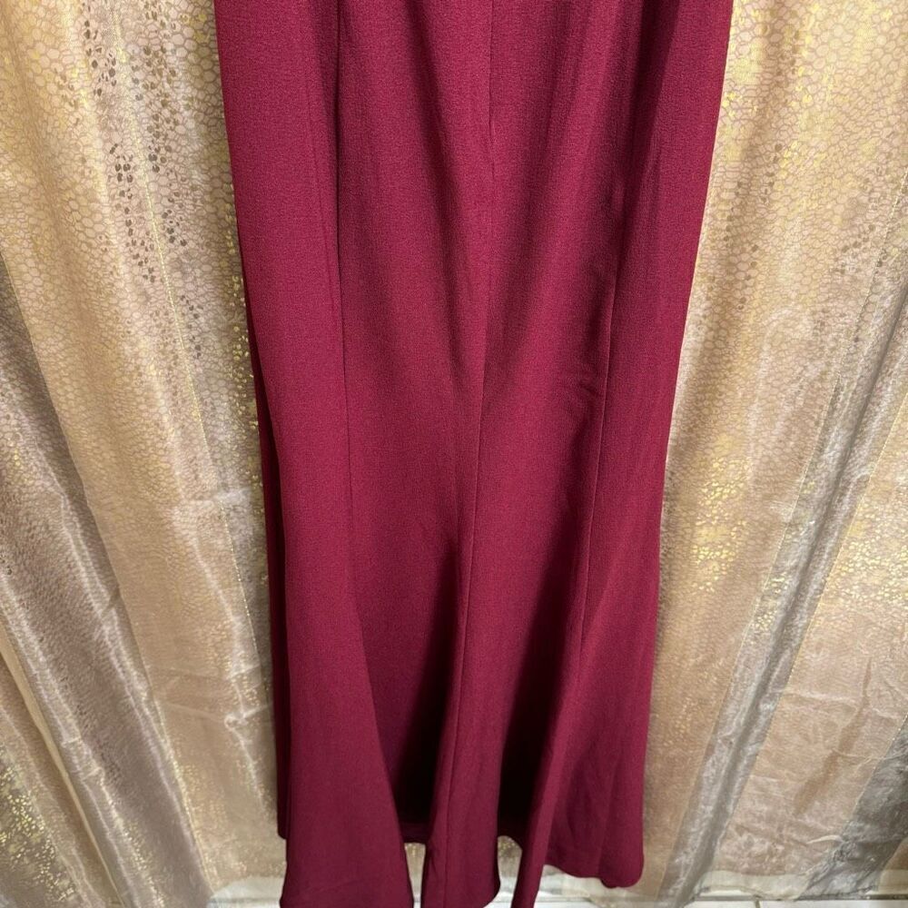 Dress The Population Shiloh Dark Magenta Halter Maxi Dress XS NWT - Picture 6 of 14